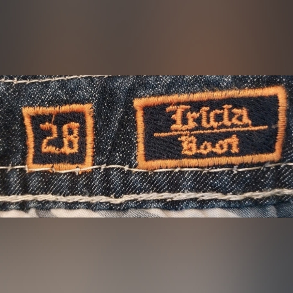 Rock & Revival Modelo Bootcut Boot Blue Denim Jeans Size 28 Tricia Wash - Picture 15 of 16